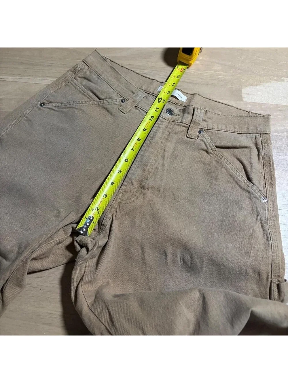 y2k 2000s levi’s skater utility workwear relaxed carpenter pants tan Sz 34x32